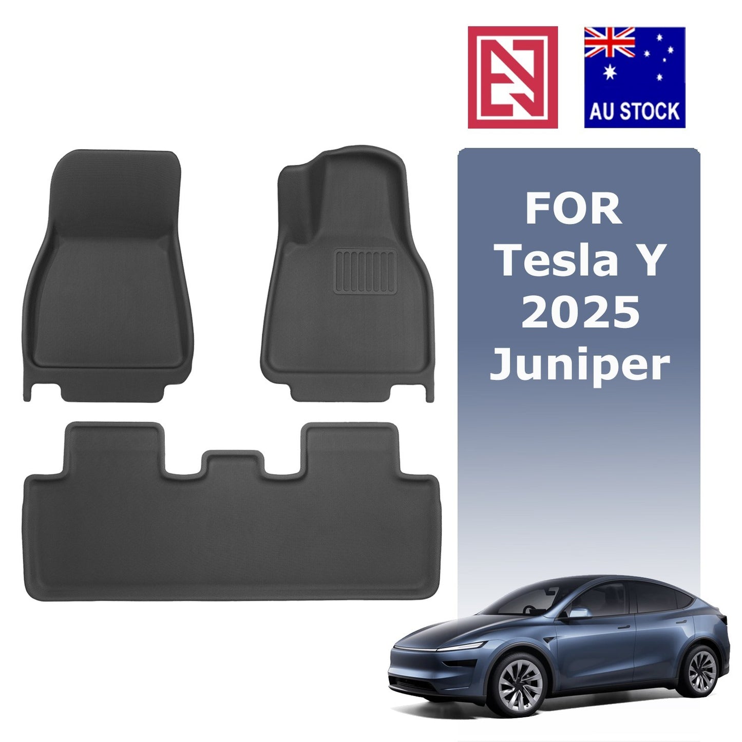 Tesla Model Y Juniper 2025+ XPE Floor Mats Boot Liner Frunk Cargo Trunk Mat