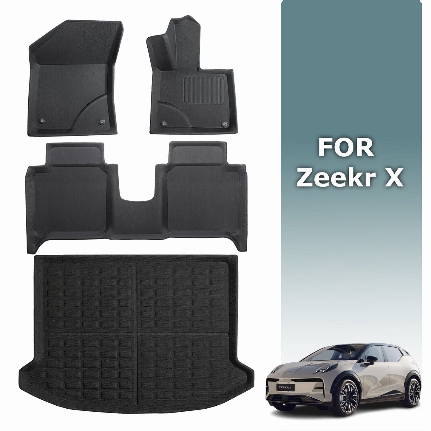 All-Weather Zeekr X 7 Floor Mats Boot Liner 3D XPE/Carpet