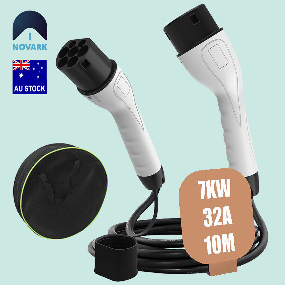 Type 2 to Type 2 EV Charging Cable 22kW/7kW, 5M/7M/10M, 32A 1/3Phase for all EV