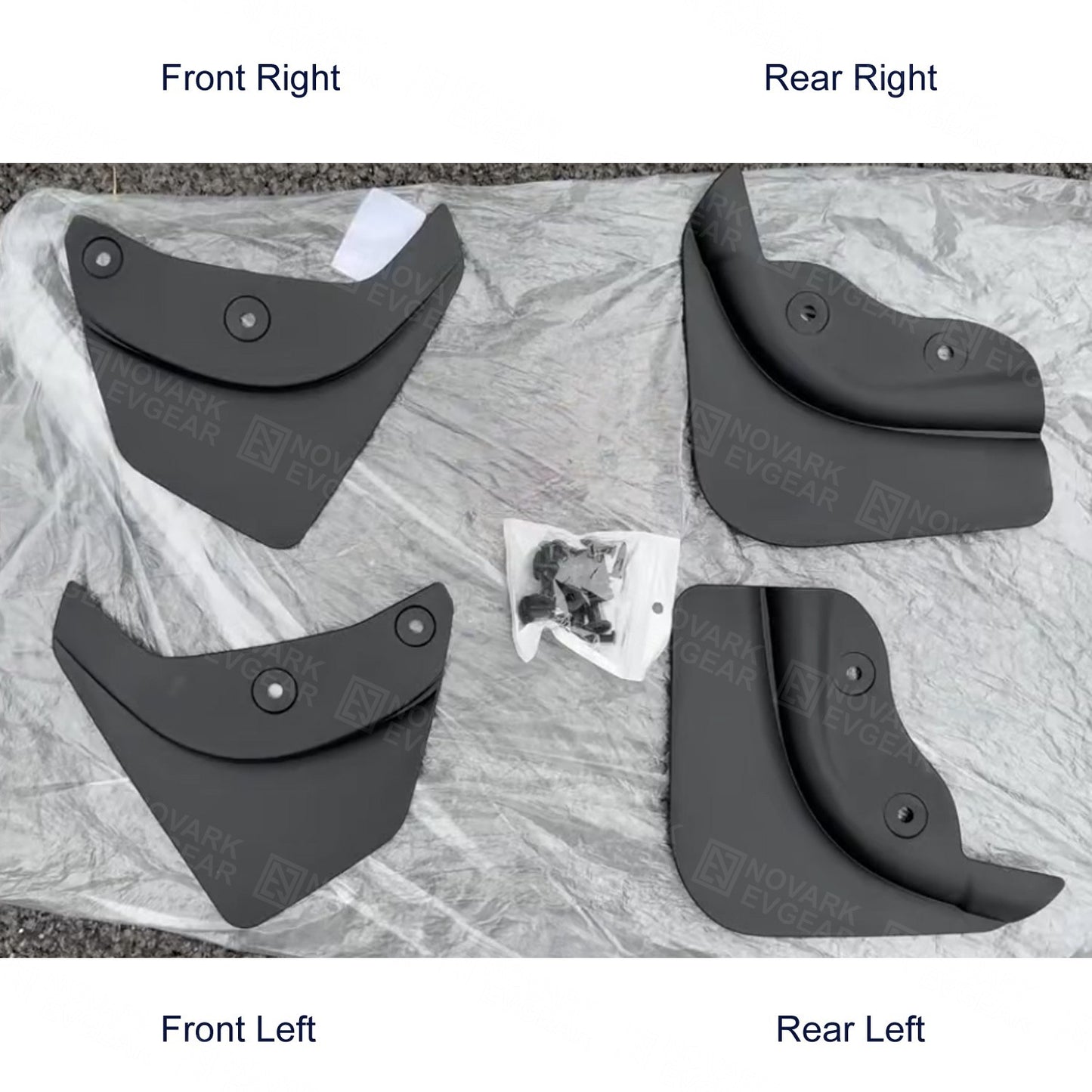 Tesla Model Y Juniper 25+ Mud Flaps Splash Guards Mudguard Fender TPE