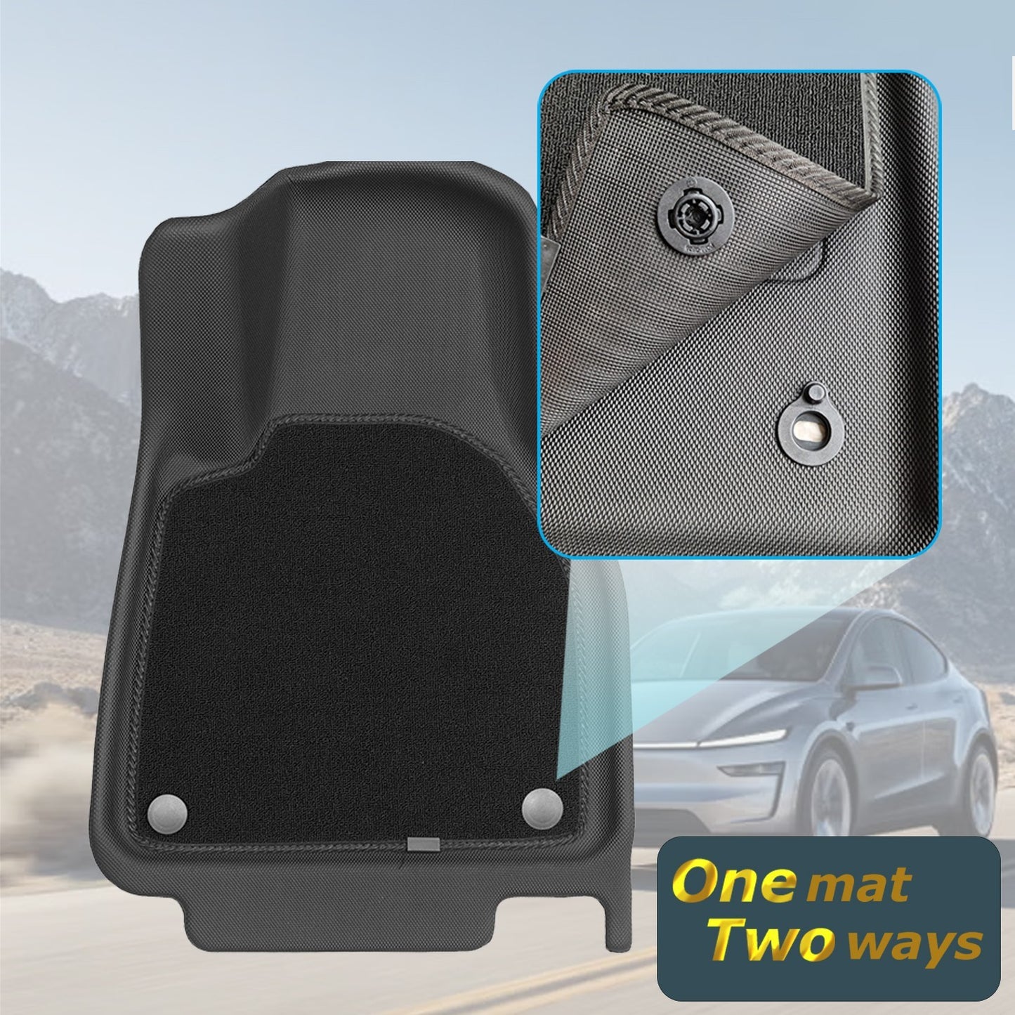 Tesla Model Y Juniper 2025+ XPE Floor Mats Boot Liner Frunk Cargo Trunk Mat