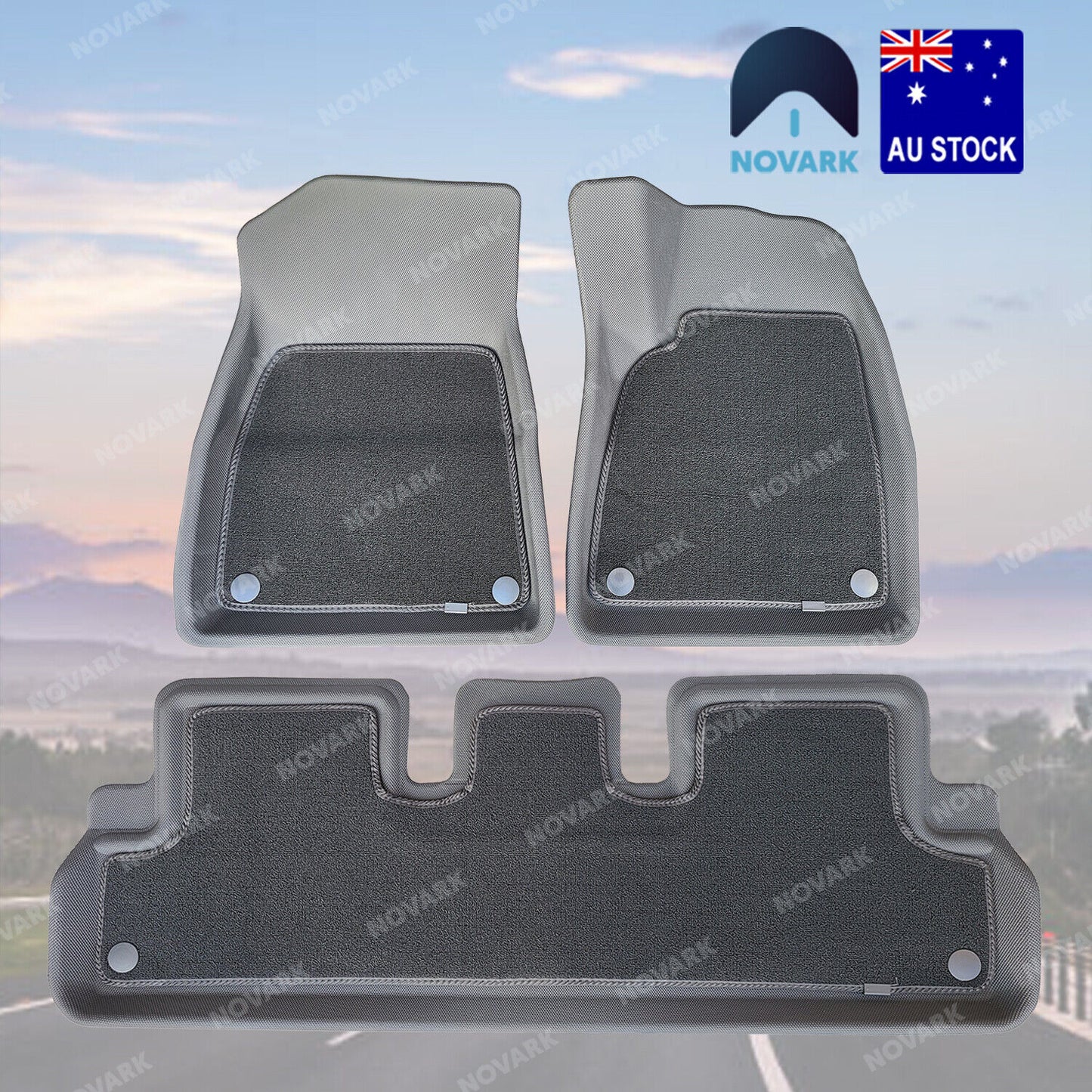 Tesla Model 3 2024 Highland XPE/Carpet Floor Mats Boot Liner Frunk Rear Seat