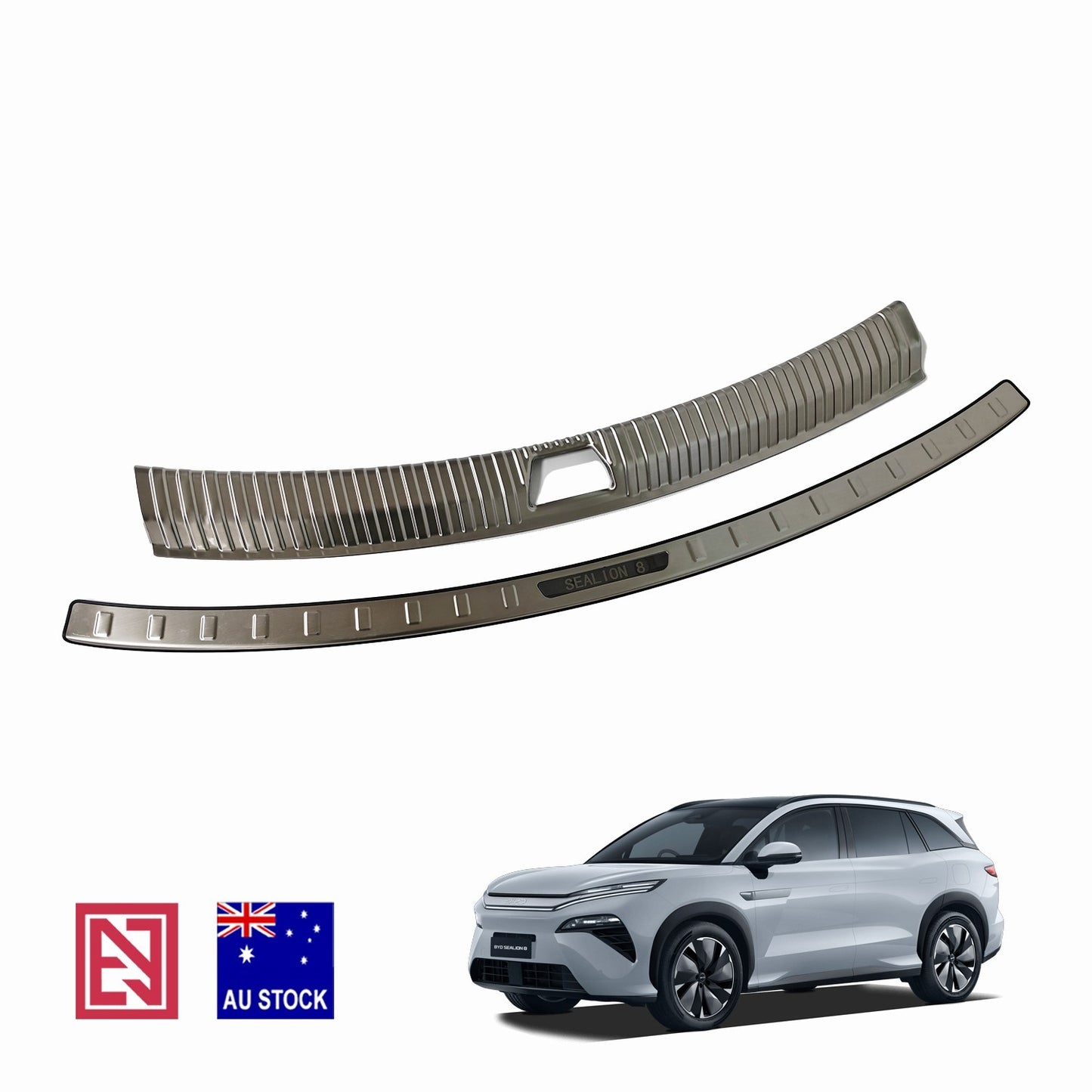 BYD Sealion 8 Premium Stainless Steel Boot Sill Cover Trunk Sill scuff 2PC