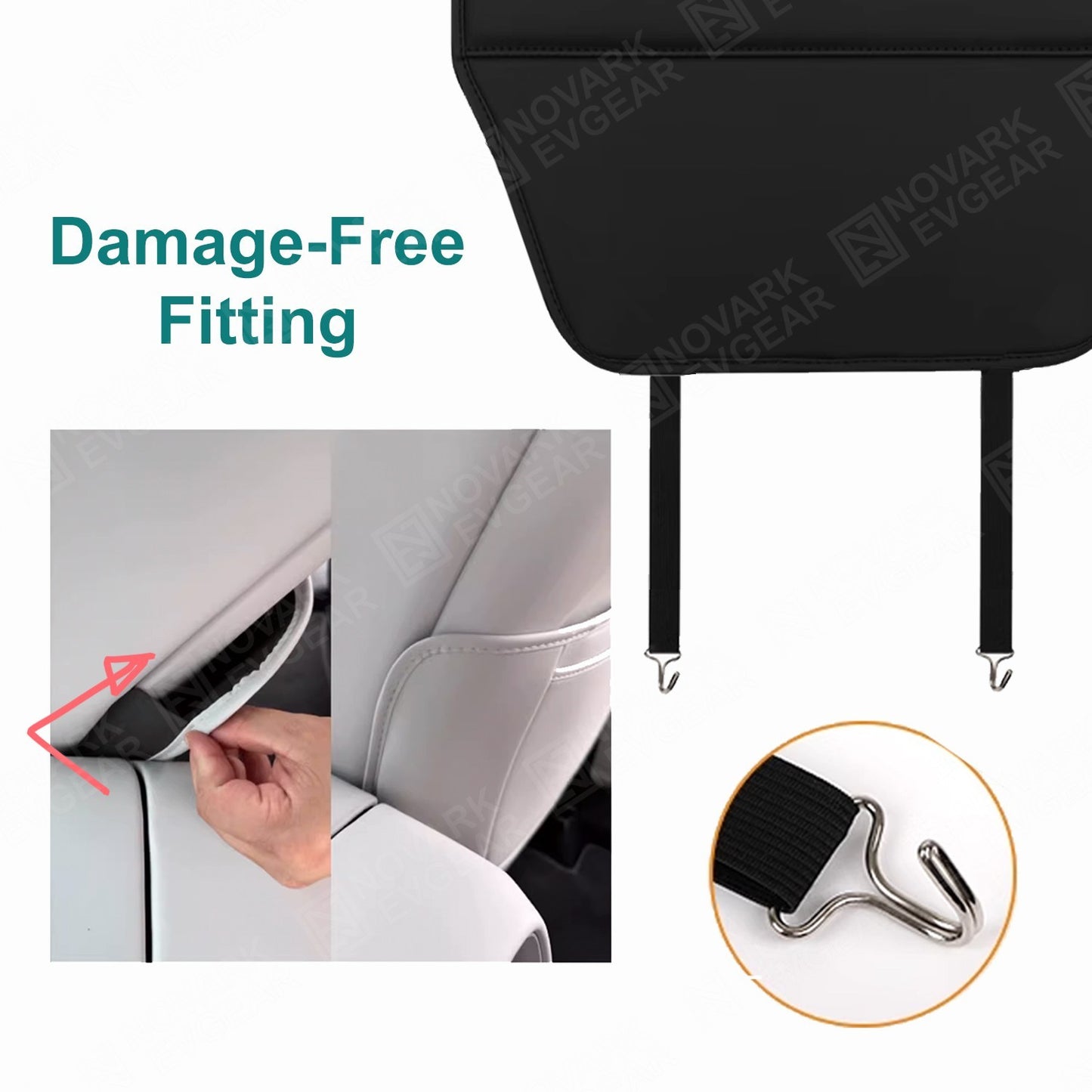 Zeekr 7X 25+ Rear Row Anti-Kick Mat Full Cover Protection Seat Back Cover