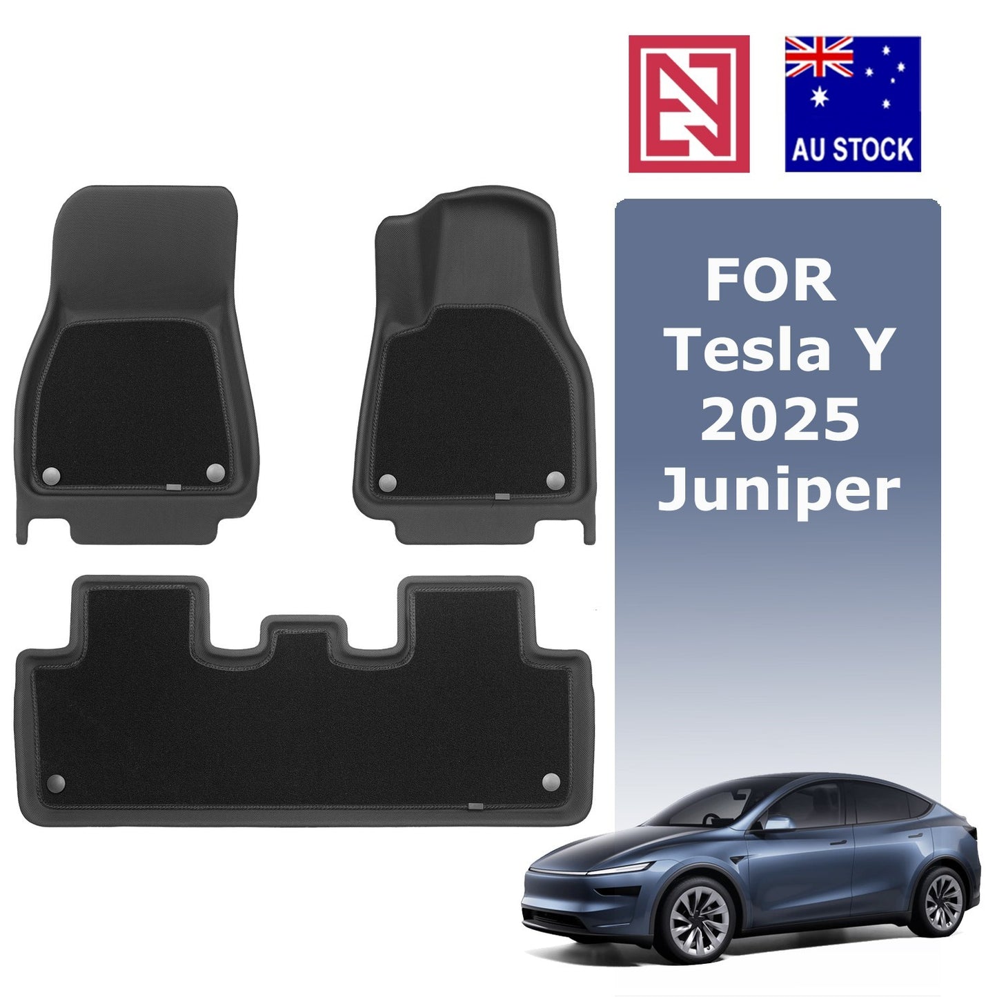 Tesla Model Y Juniper 2025+ XPE Floor Mats Boot Liner Frunk Cargo Trunk Mat
