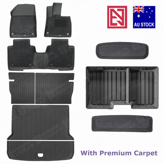 Zeekr 7X 2025+ All-Weather Floor Mats with Premium Carpet Overlay