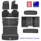 Zeekr 7X 2025+ All-Weather Floor Mats with Premium Carpet Overlay