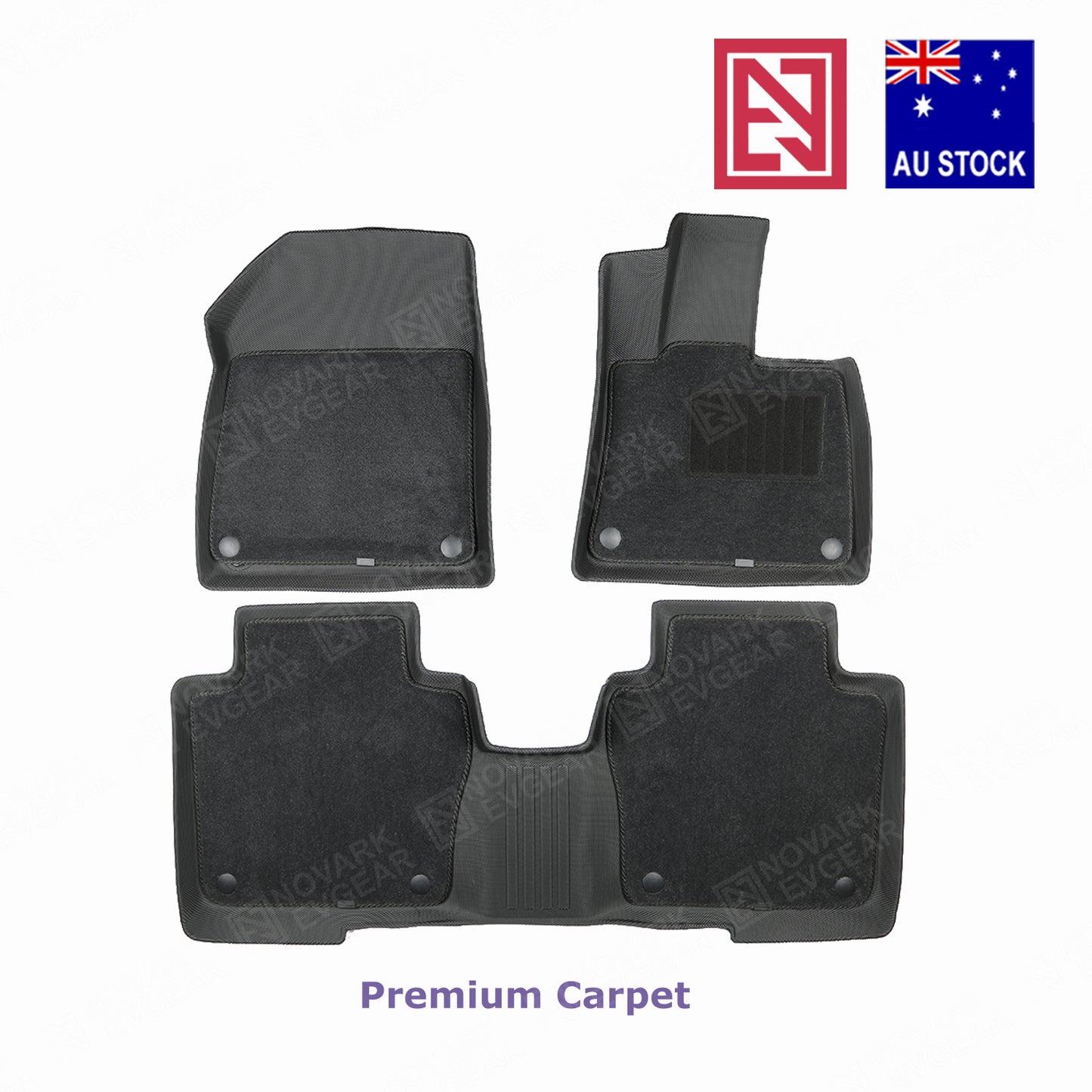 Zeekr 7X 2025+ All-Weather Floor Mats with Premium Carpet Overlay