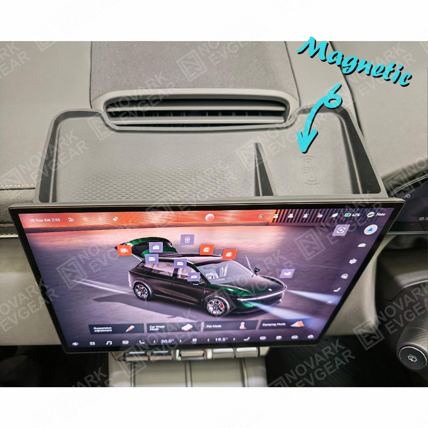 Zeekr 7X 25+ Wireless Charging Silicone Pad Organiser Armrest Console Accessorie