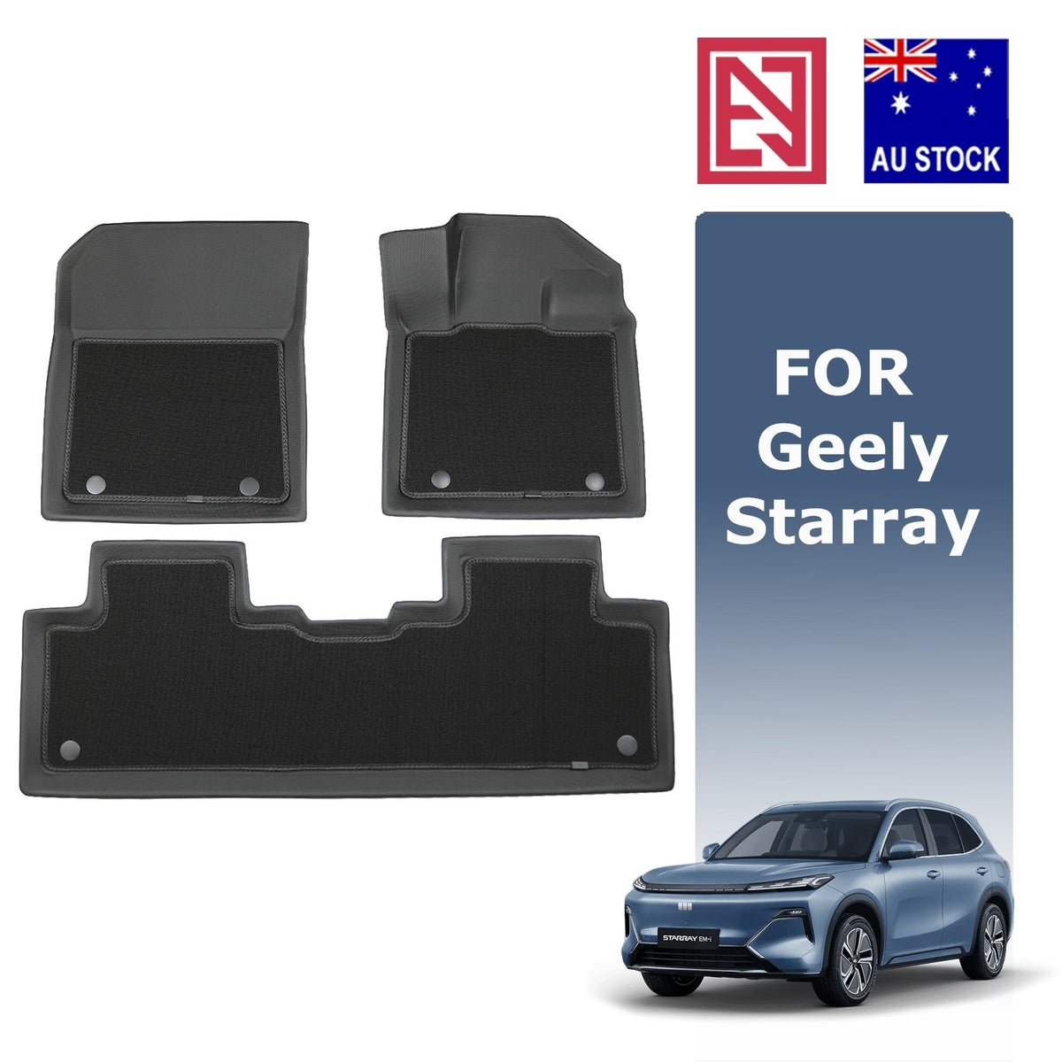 Geely Starray All-Weather XPE/Carpet Floor Mats Boot liner Rear Trunk Mat 2025+