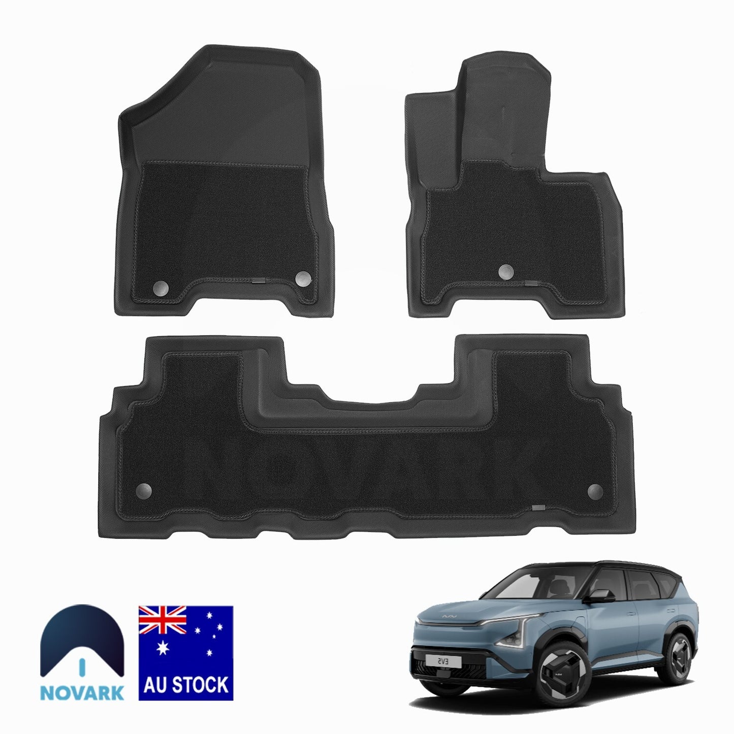 All-Weather 3D Kia EV5 Floor Mats Boot Liner 3D XPE/Carpet
