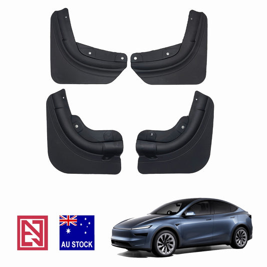 Tesla Model Y Juniper 25+ Mud Flaps Splash Guards Mudguard Fender TPE