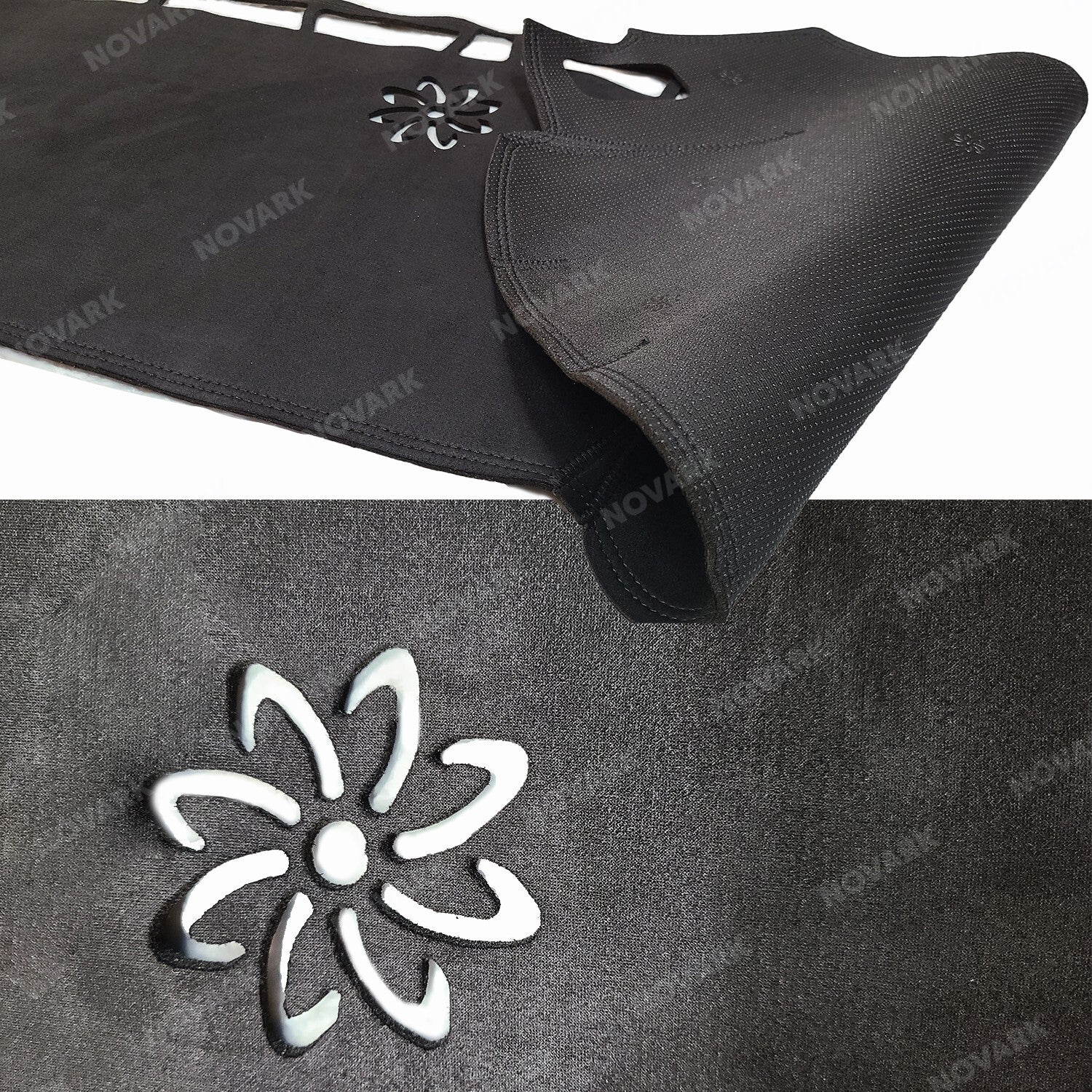 RHD Dash Mat for Zeekr X 2024+ Dash Accessories Black Suede Leather Anti-slip