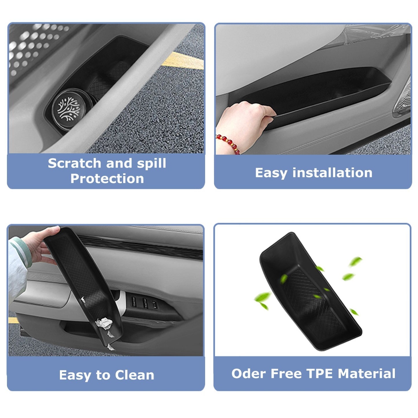 Zeekr 7X Door Lower Storage Organiser Tray Accessories Door Protection Box