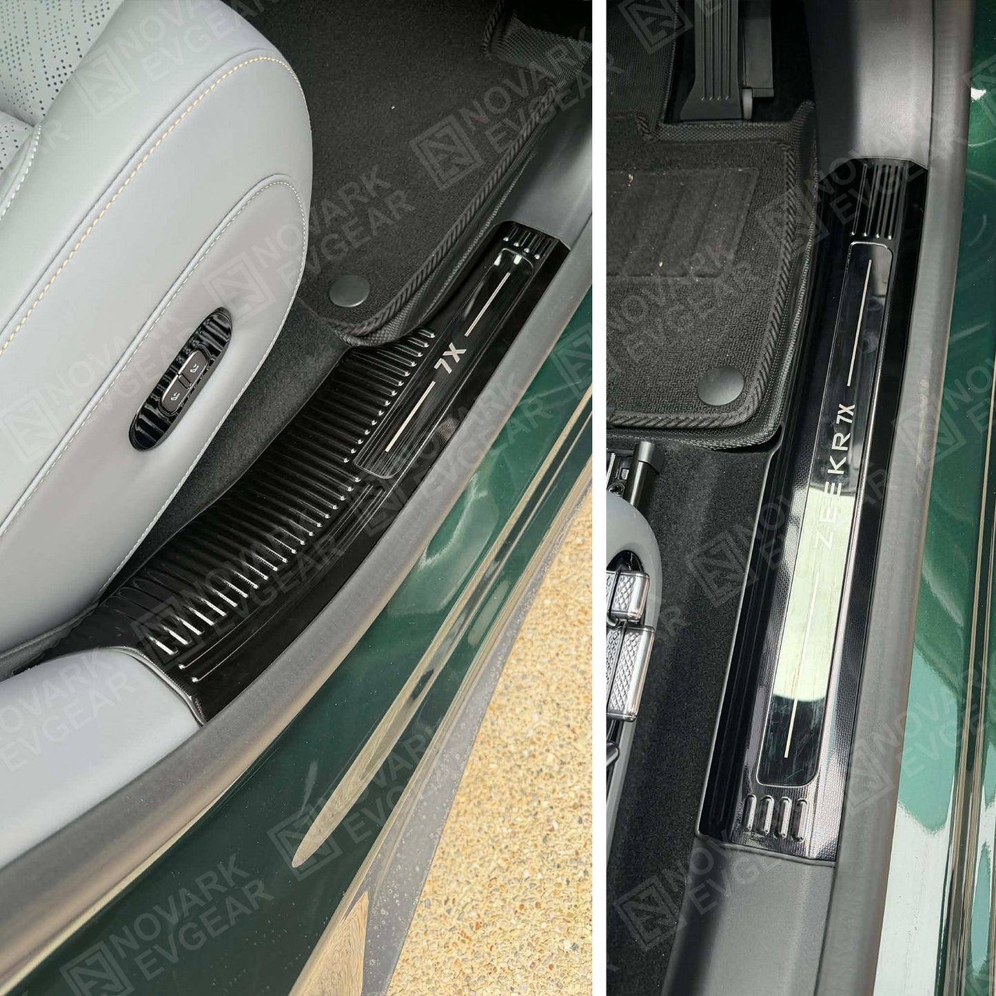 Pre-order: Premium Zeekr 7X 2025+ Door Sill Scuff Stainless Steel Plates 8PC