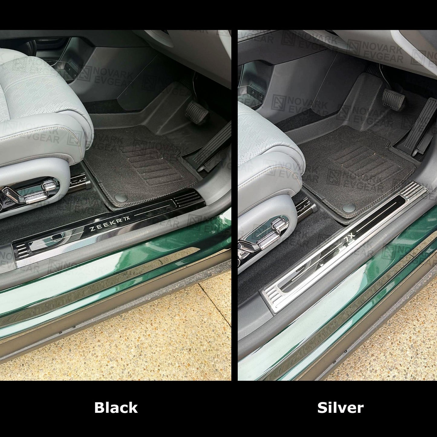 Pre-order: Premium Zeekr 7X 2025+ Door Sill Scuff Stainless Steel Plates 8PC