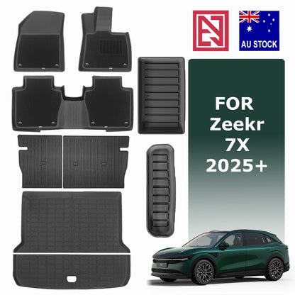 Pre-order! Zeekr 7X 2025+ All-Weather Floor Mats with Carpet Overlay Boot Liner