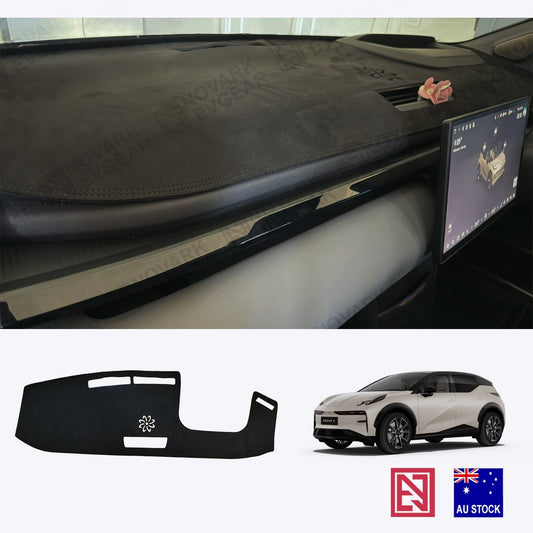 RHD Dash Mat for Zeekr X 2024+ Dash Accessories Black Suede Leather Anti-slip