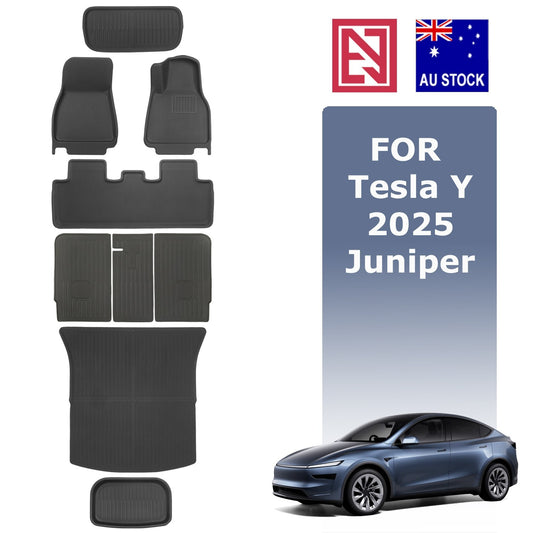 Tesla Model Y Juniper 2025+ XPE Floor Mats Boot Liner Frunk Cargo Trunk Mat