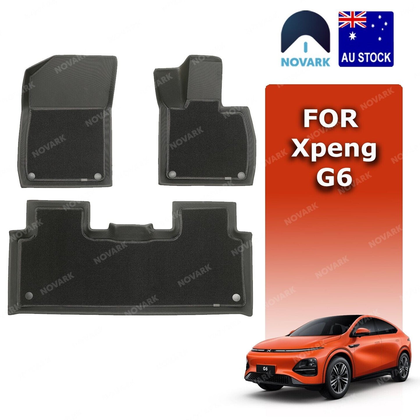 PRE-ORDER!:All-Weather Xpeng G6 Floor Mats Boot Liner 3D XPE/Carpet