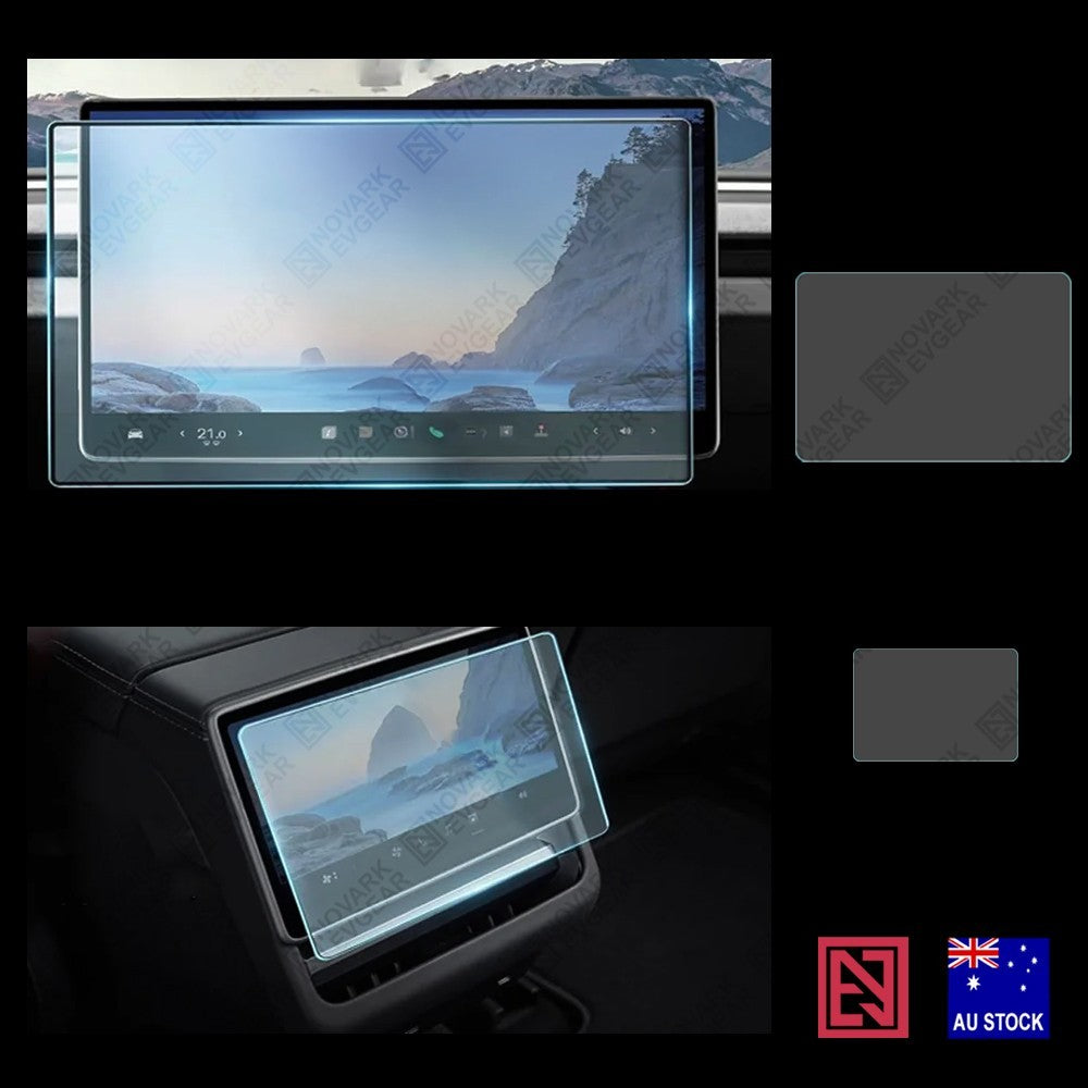 Clear/Matte Tesla Model Y Juniper 2025+ Screen Protector Tempered Glass Cover