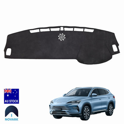 RHD Dash Mat for BYD Sealion 6 Dash Accessories Black Suede Leather Anti-slip