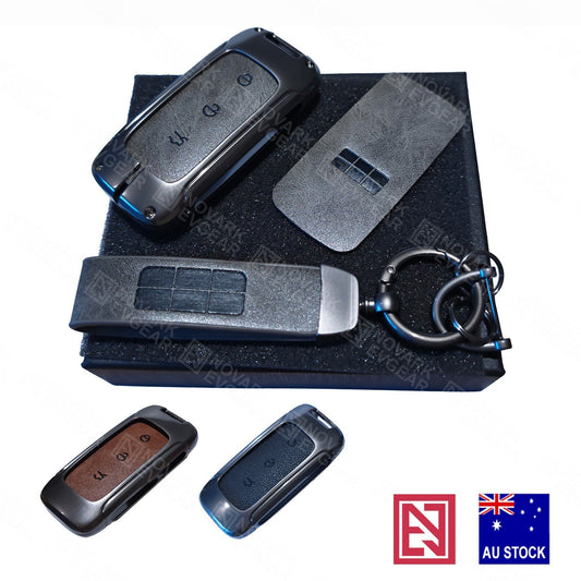 Geely EX5 Starray Key Fob Card Holder Zinc Alloy Frame Leather Finish Key Chains