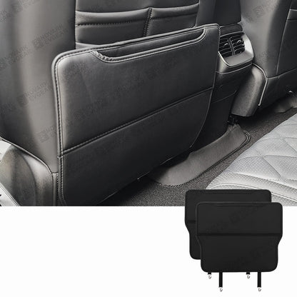 Car Seat Anti-Kick Mats for BYD Sealion 7 Seal Shark 6 Atto 3 Dolphin PU Leather
