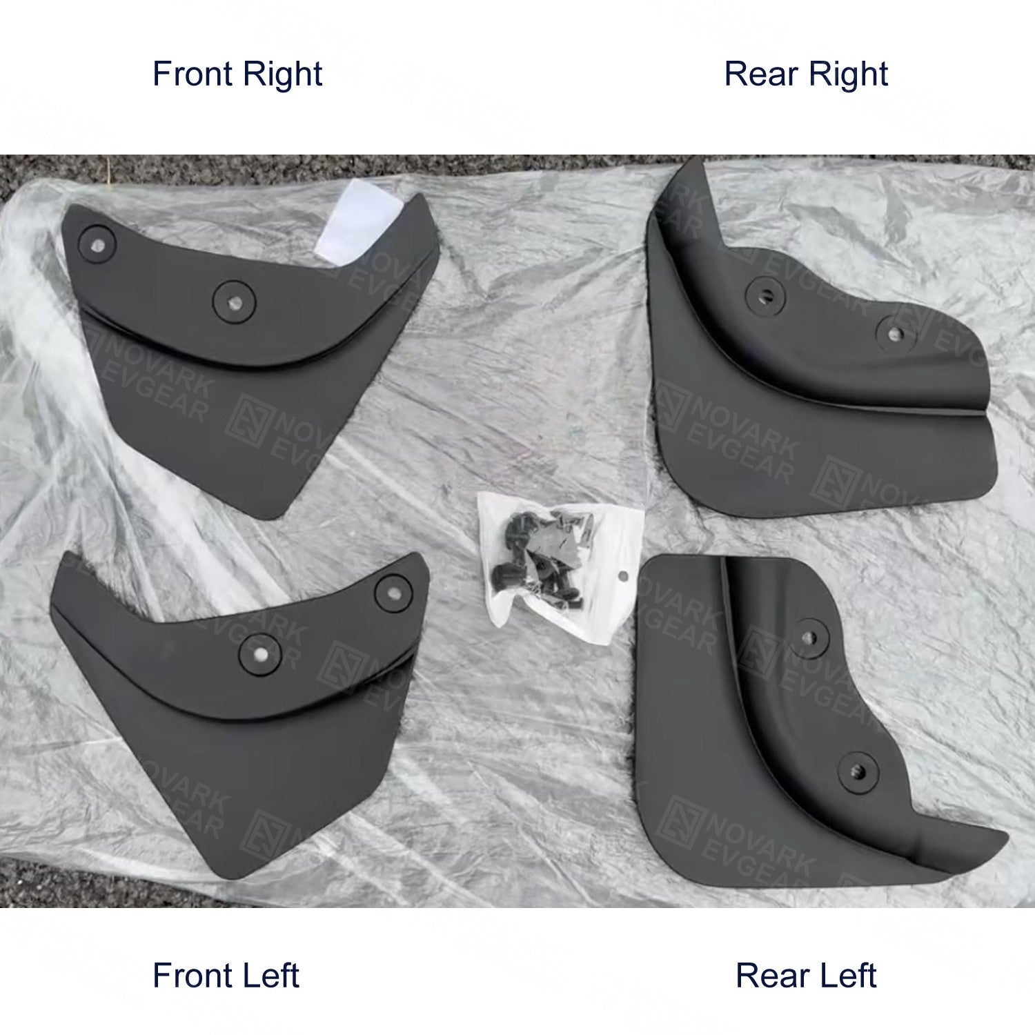 Tesla Model Y Juniper 25+ Mud Flaps Splash Guards Mudguard Fender TPE