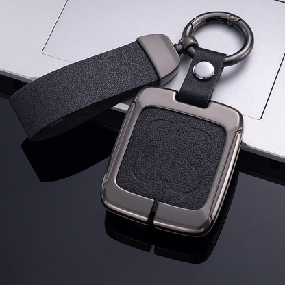 Zeekr 7X X 009 Key Fob Card Holder Zinc Alloy Frame Leather Finish Key Chains