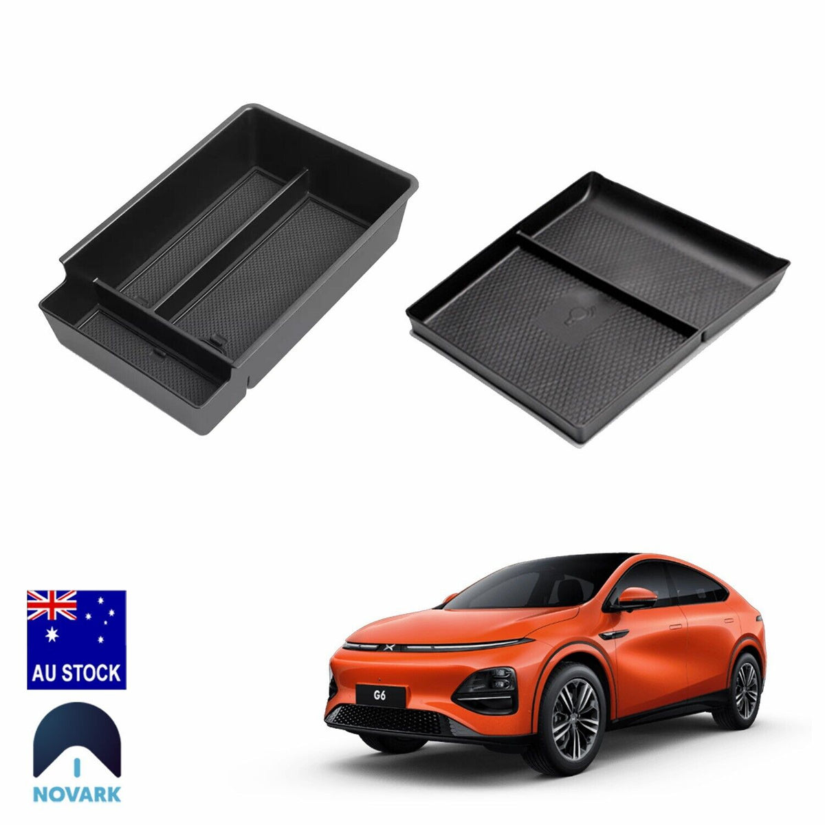 Console Rear Lower Tray Xpeng G6 Center Console Armrest Storage Organiser Lower Console Tray A ...