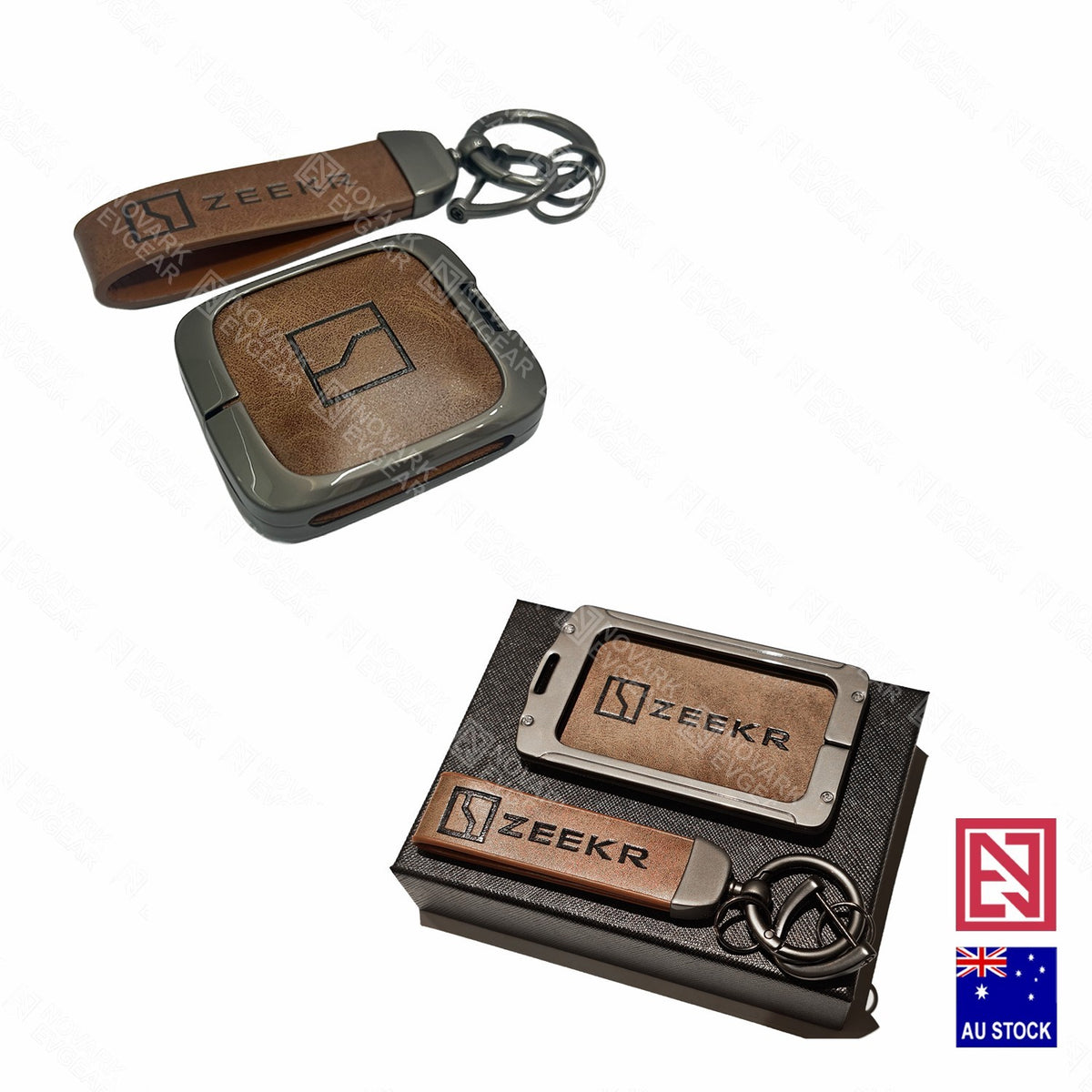 Zeekr X 2026 Facelifted Key Fob /Card Holder Zinc Alloy Frame Leather Finish