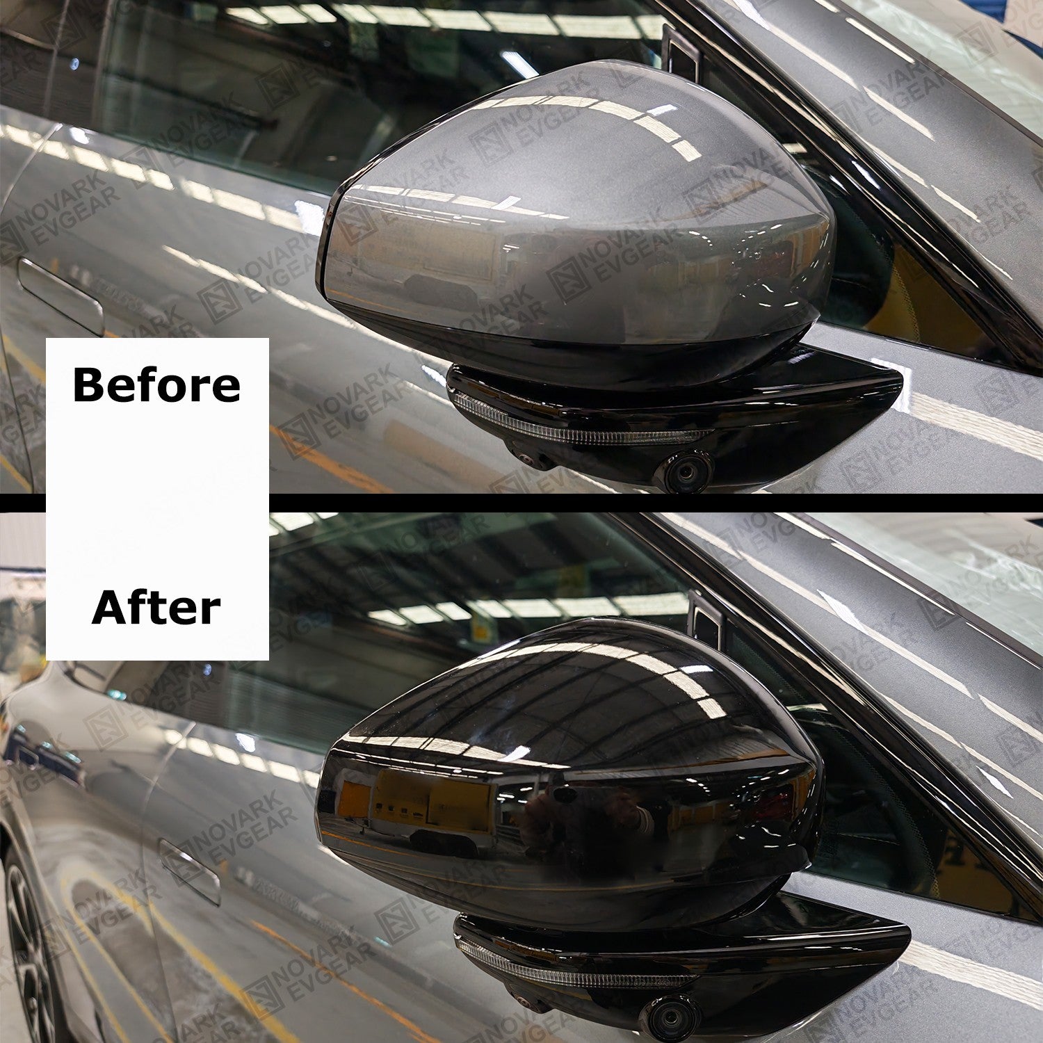 Zeekr 7X Side Mirror Protector Rear View Mirror Cover Black/Carbon Fiber Texture