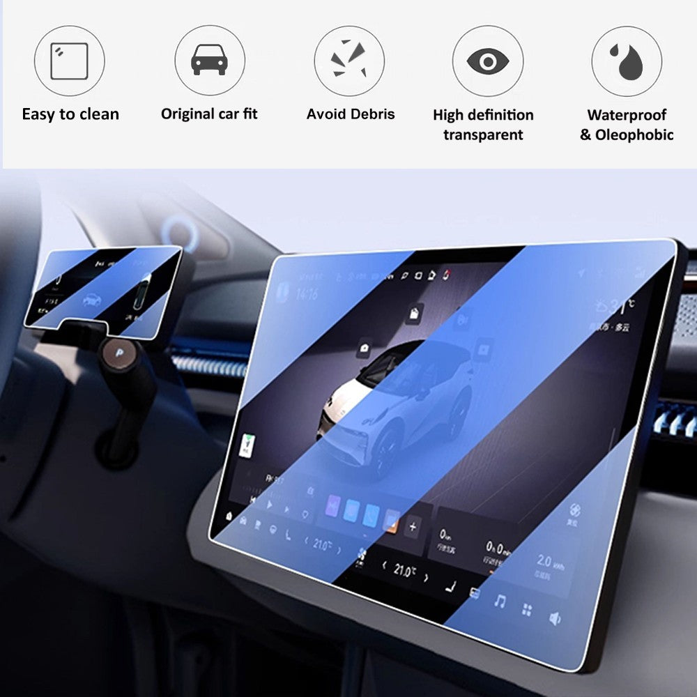 Premium Zeekr X 2024+ CLEAR/MATTE Tempered Glass Screen Protector Combos