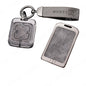 Zeekr 7X X 009 Key Fob Card Holder Zinc Alloy Frame Leather Finish Key Chains