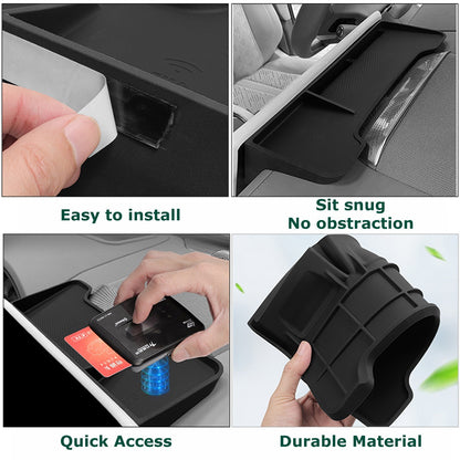 Zeekr 7X 25+ Wireless Charging Silicone Pad Organiser Armrest Console Accessorie