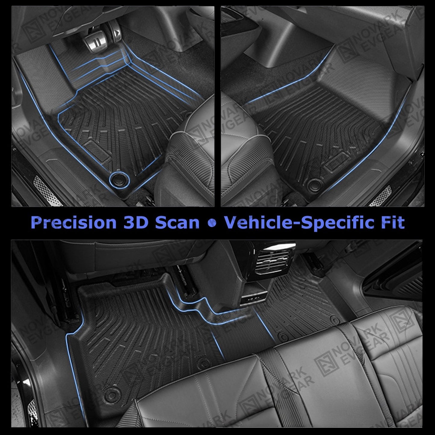 Pre-order! Zeekr 7X 2025+ All-Weather Floor Mats with Carpet Overlay Boot Liner