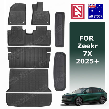 PRE-ORDER -- Zeekr 7X 2025+ All-Weather Floor Mats Boot Liner Cargo Trunk Mat