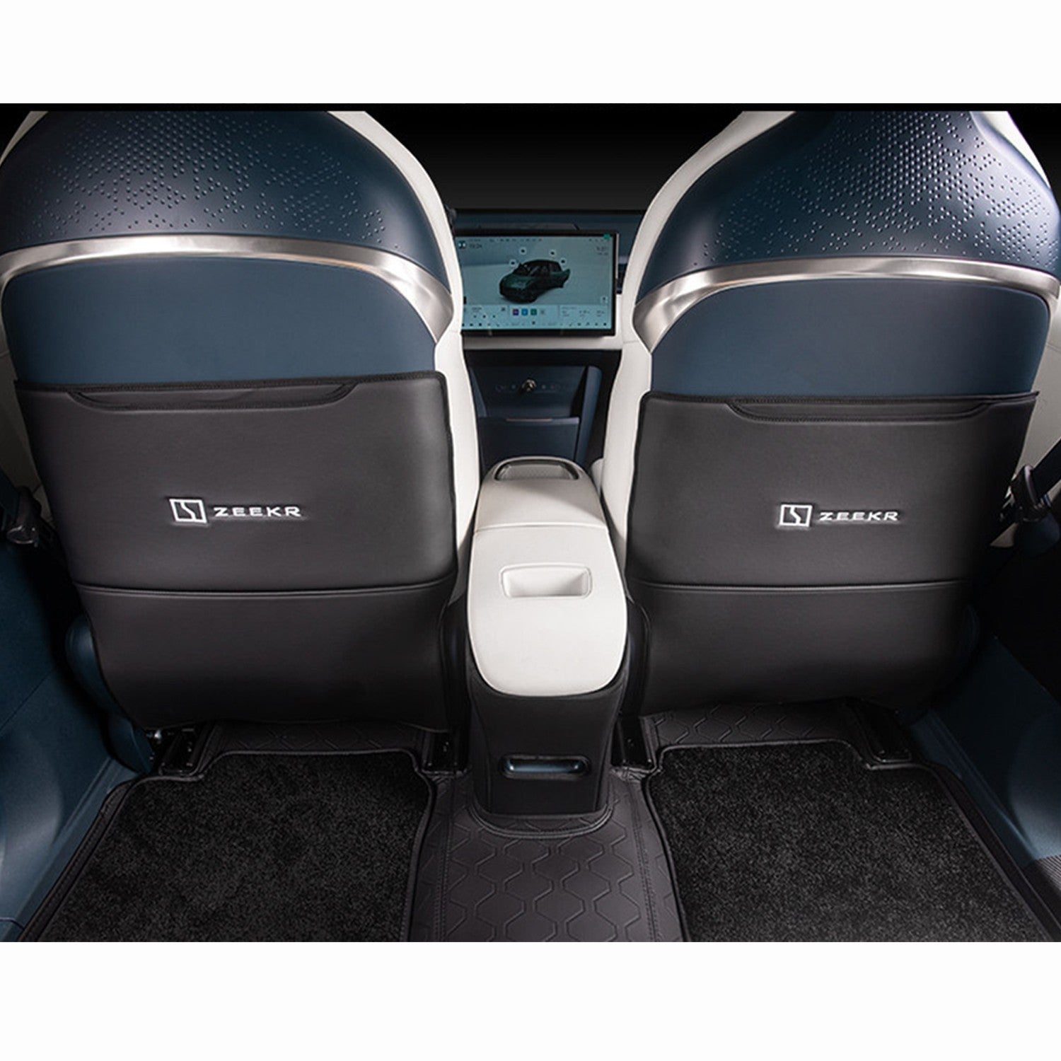 Car Seat Anti-Kick Mats for Zeekr X 2024+ PU Leather Protector