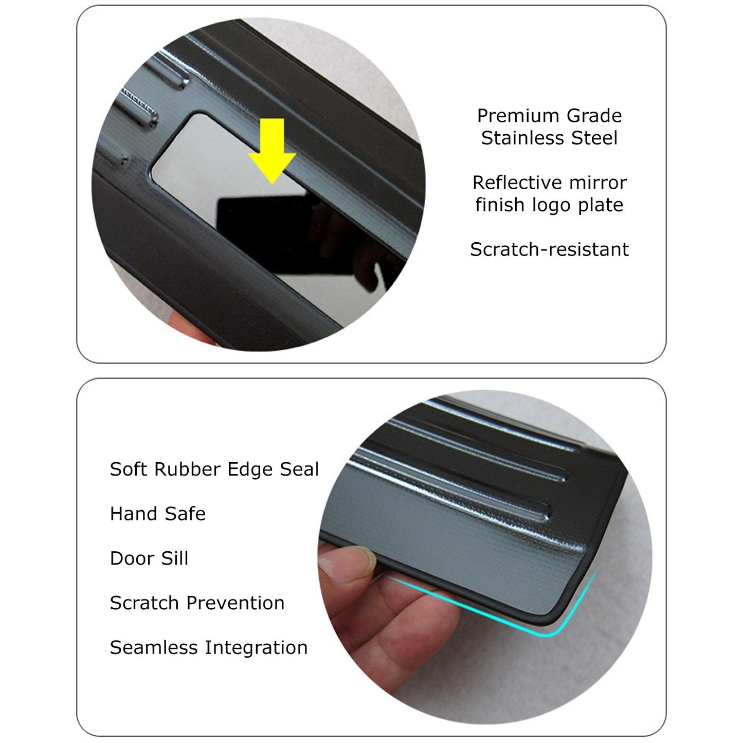Premium Denza B5 2025+ Door Sill Scuff Stainless Steel Plates 8PC