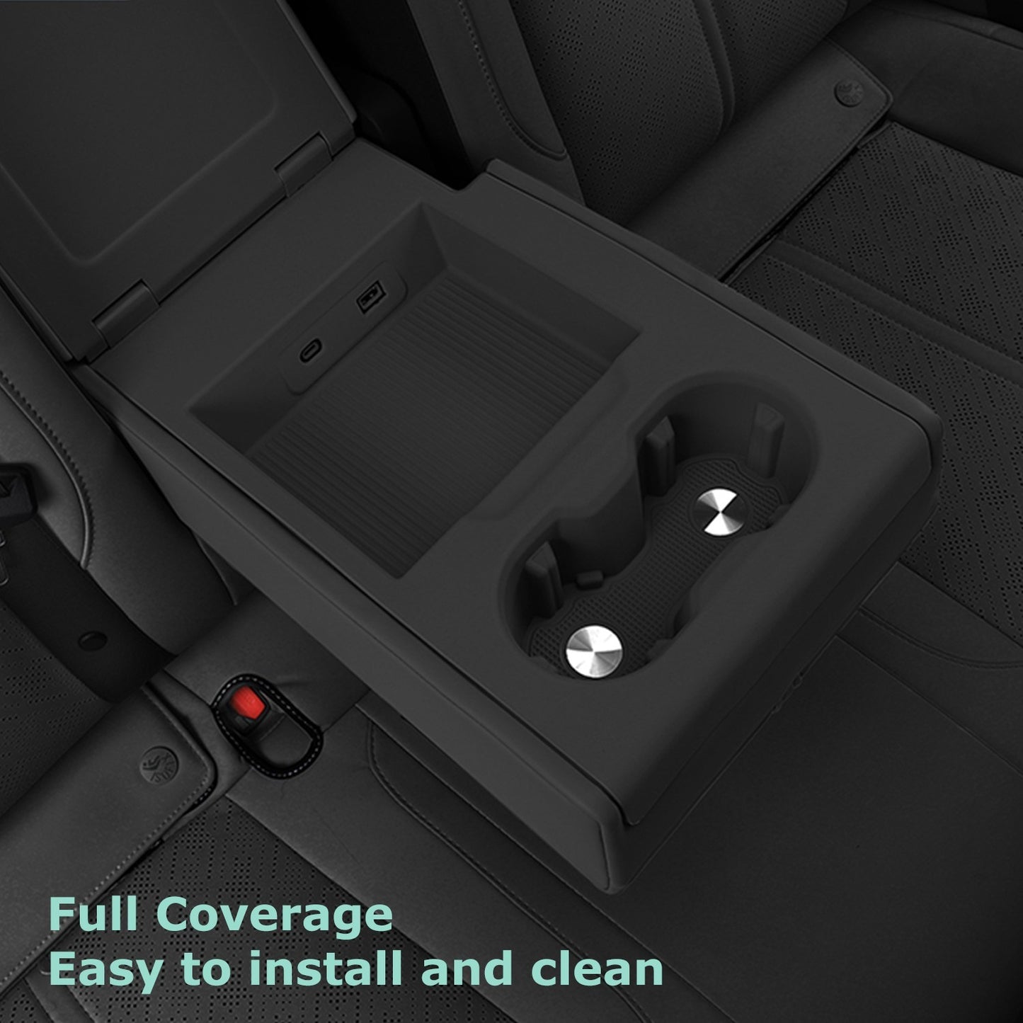 Zeekr 7X Rear Seat Armrest & Cup Holder Organiser Tray Silicon Protector