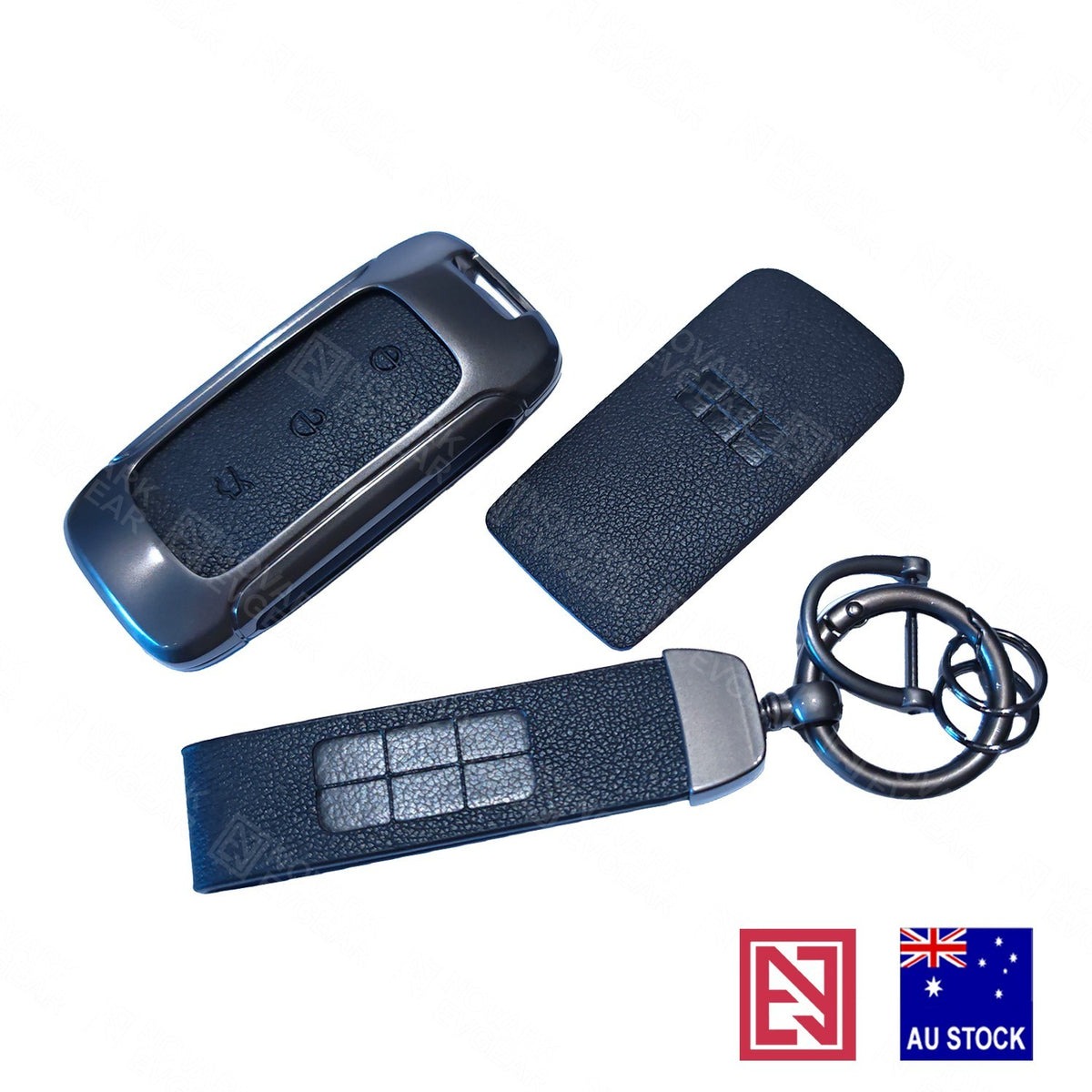 Geely EX5 Starray Key Fob Card Holder Zinc Alloy Frame Leather Finish Key Chains