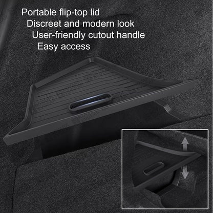 Tesla Model Y Juniper 2025+ Trunk Side Storage Bins Rear Boot Organizer Box