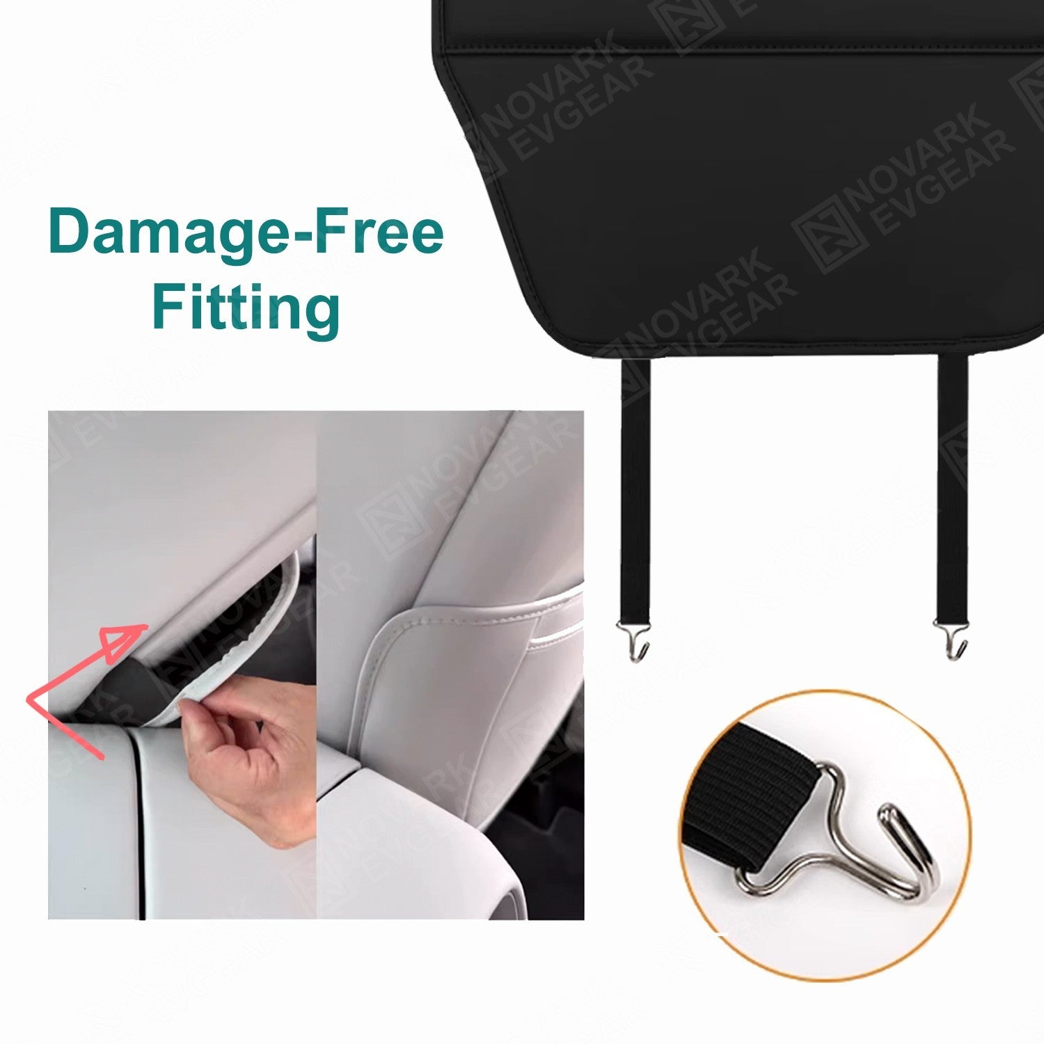 Zeekr 7X 25+ Rear Row Anti-Kick Mat Full Cover Protection Seat Back Cover