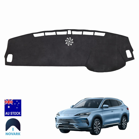 RHD Dash Mat for BYD Sealion 6 Dash Accessories Black Suede Leather Anti-slip