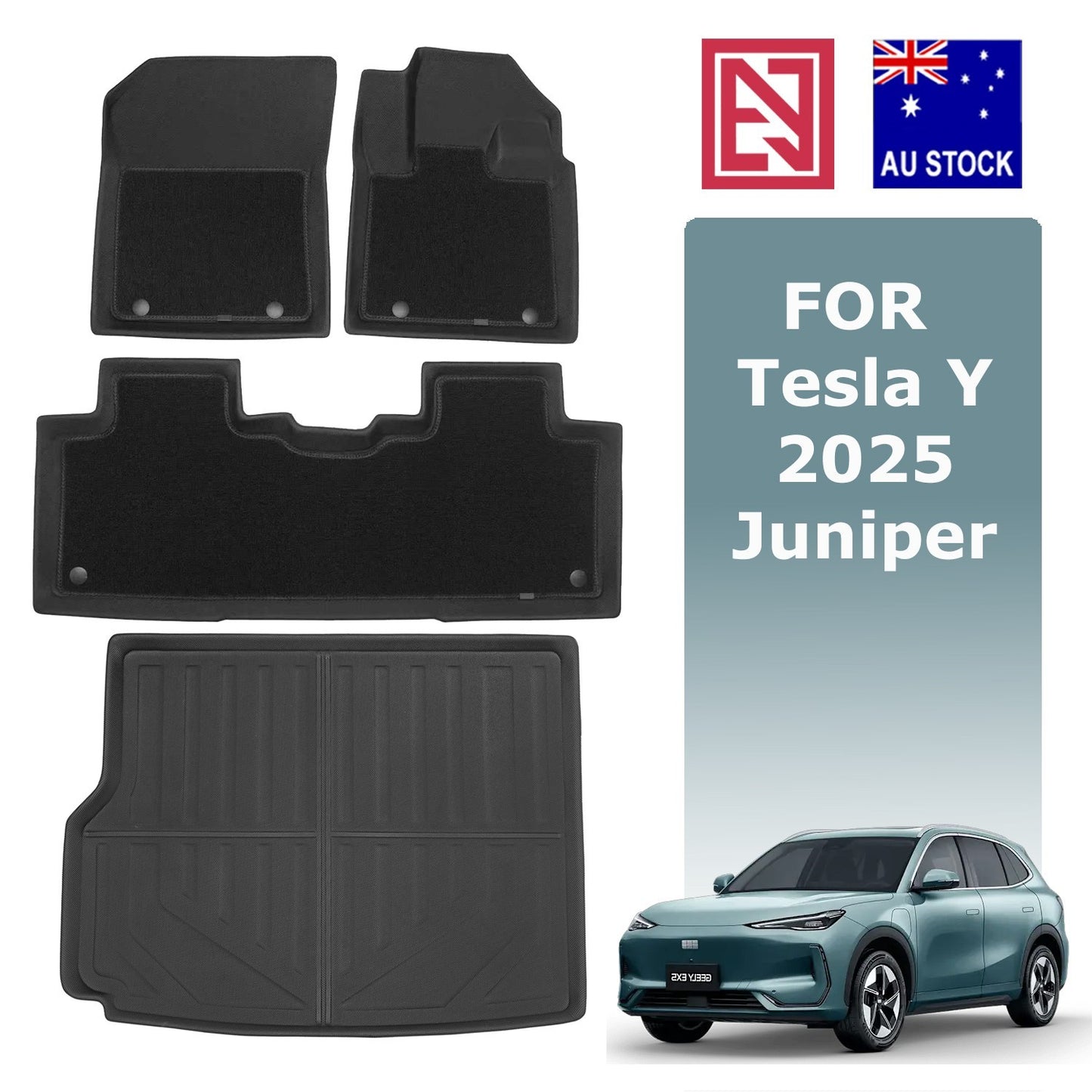 Geely EX5 All-Weather XPE/Carpet Floor Mats Boot liner Rear Trunk Mat