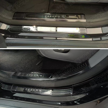 Pre-order: Premium Zeekr 7X 2025+ Door Sill Scuff Stainless Steel Plates 8PC