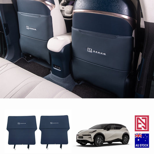 Car Seat Anti-Kick Mats for Zeekr X 2024+ PU Leather Protector