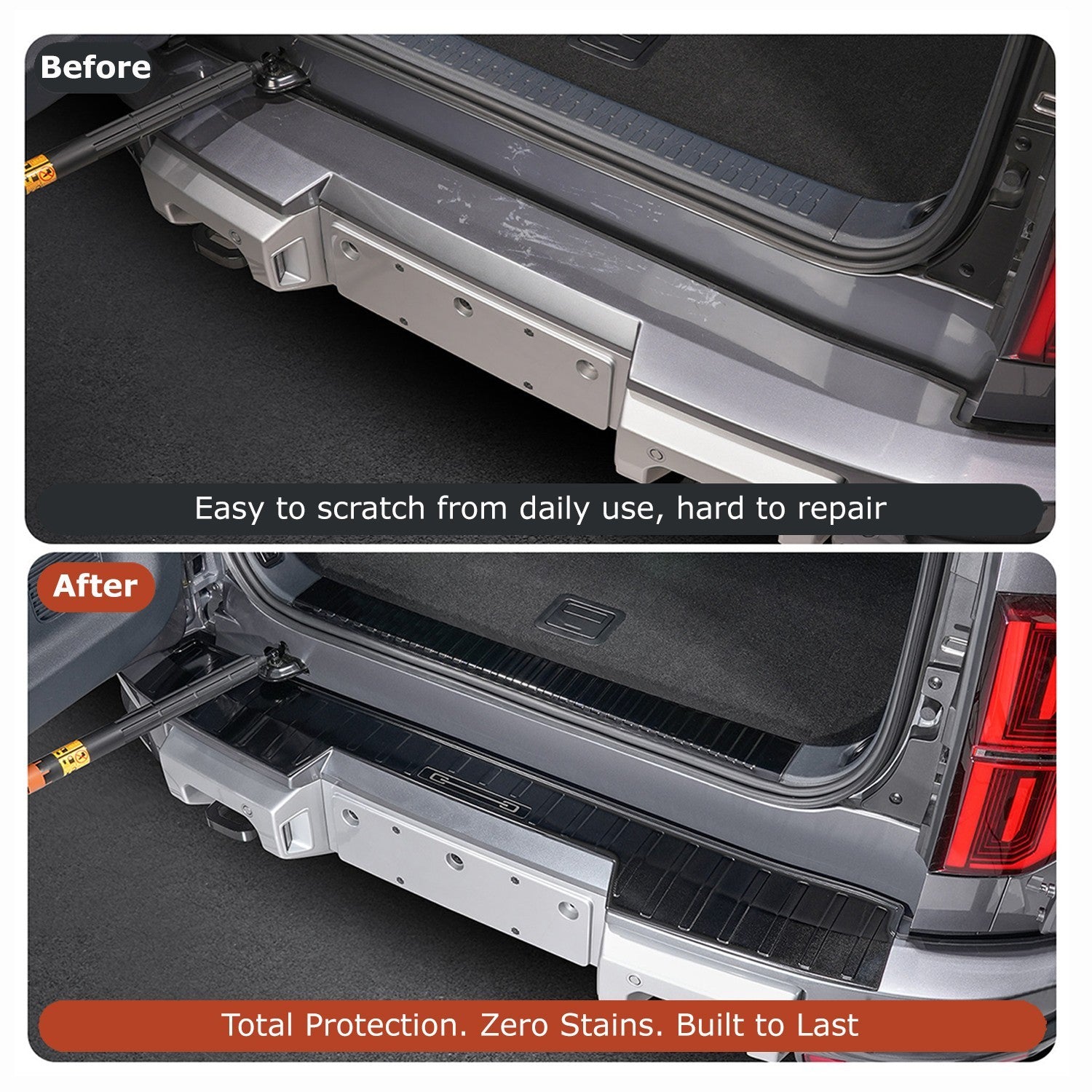 Denza B5 2026+ Premium Boot Sill Stainless Steel Cover Trunk Sill Guard 2P Combo