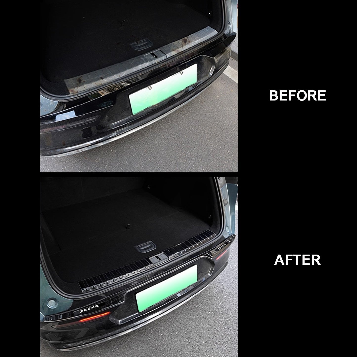 Zeekr 7X 2025+ Premium Boot Sill Stainless Steel Cover Trunk Sill Guard 2P Combo